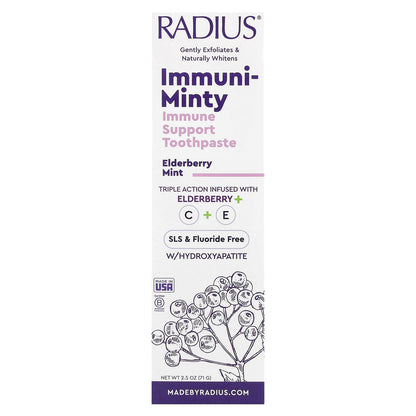 RADIUS Elderberry Mint Hydroxyapatite Toothpaste, 71 g - view 2