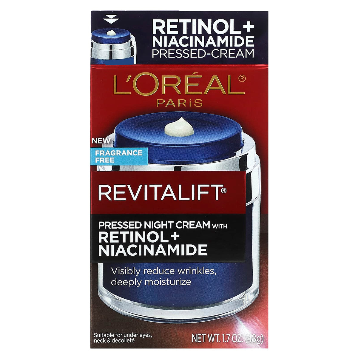 L'Oréal Revitalift Pressed Night Cream with Retinol + Niacinamide 48 g - view 2