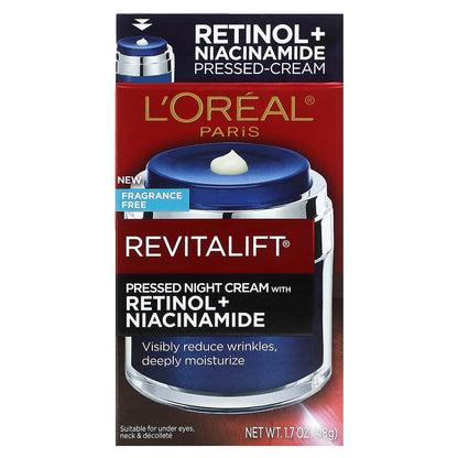 L'Oréal Revitalift Pressed Night Cream with Retinol + Niacinamide 48 g - view 2