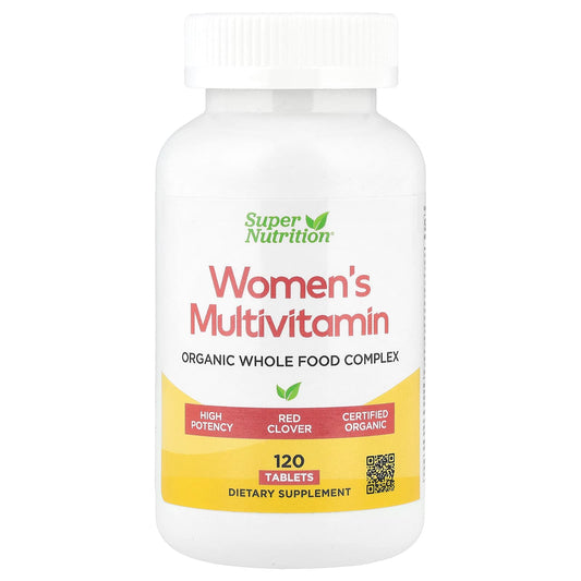 Super Nutrition Organic Whole Food Women's Multivitamin 120 Tablets