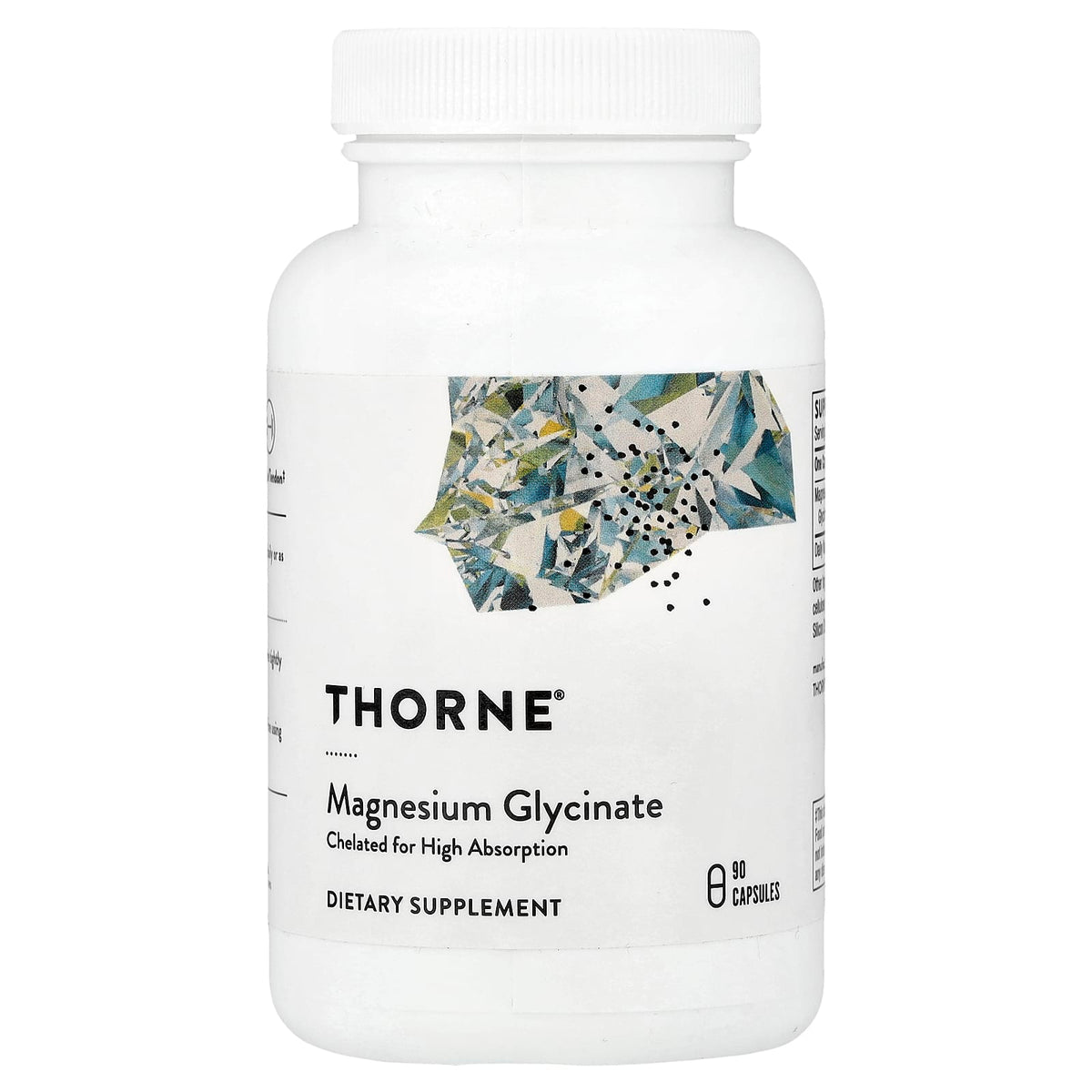 Thorne Magnesium Glycinate, 90 Capsules (120 mg per Capsule)