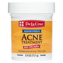 De La Cruz 10% Sulfur Acne Treatment Ointment, 2.6 oz (73.7 g) jar