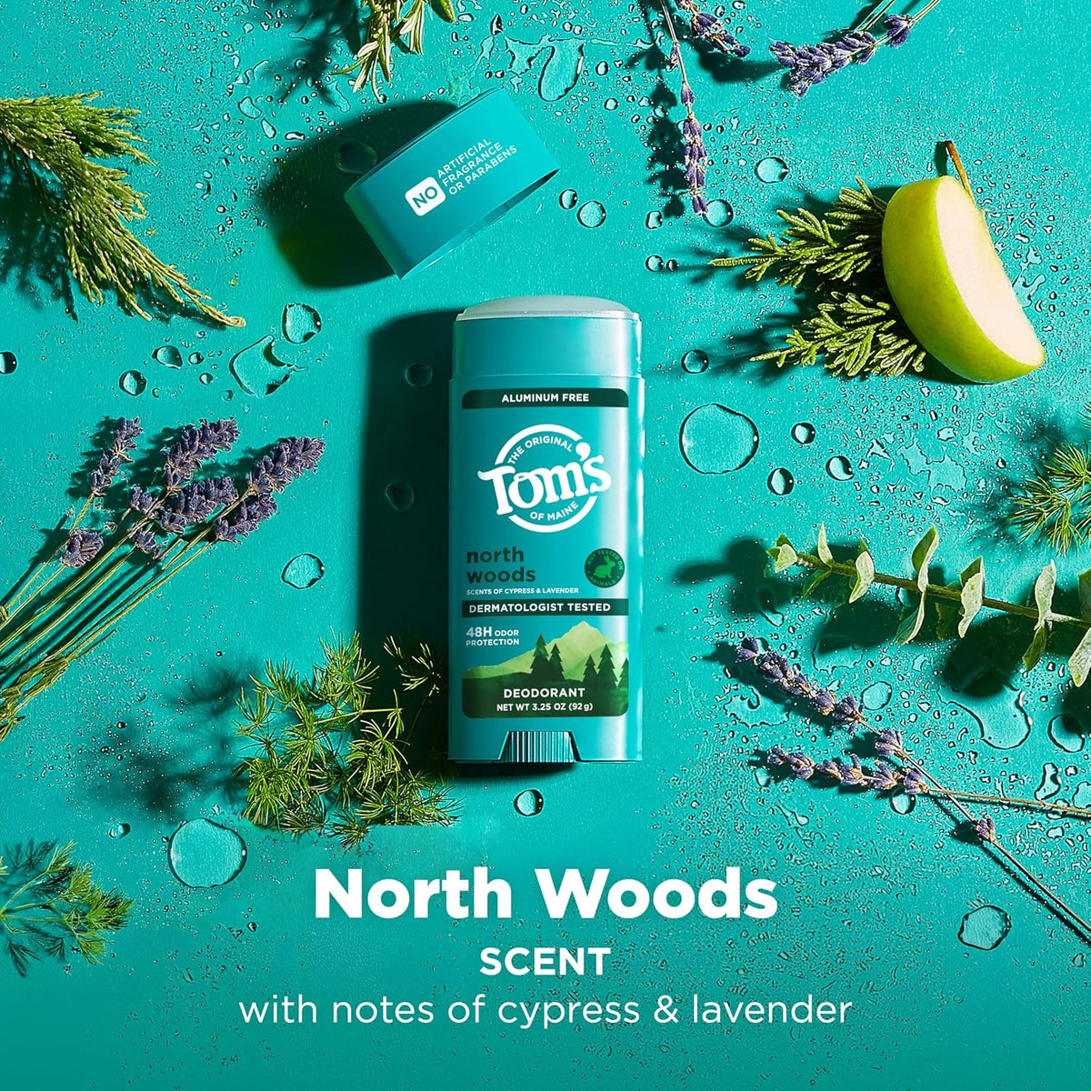 Tom's of Maine Aluminium-Free Deodorant, North Woods, 3.25 oz (92 g) - view 4