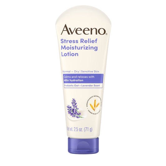 Aveeno Stress Relief Moisturizing Lotion, Travel Size, 71 g (2.5 oz)