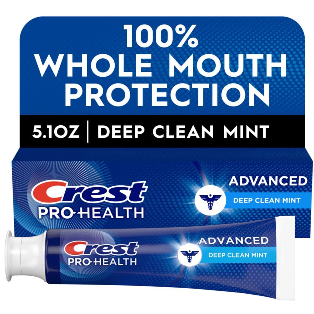 Crest Pro-Health Advanced Deep Clean Mint carton and tube - Crest Pro-Health Advanced Deep Clean Mint Toothpaste 144 g