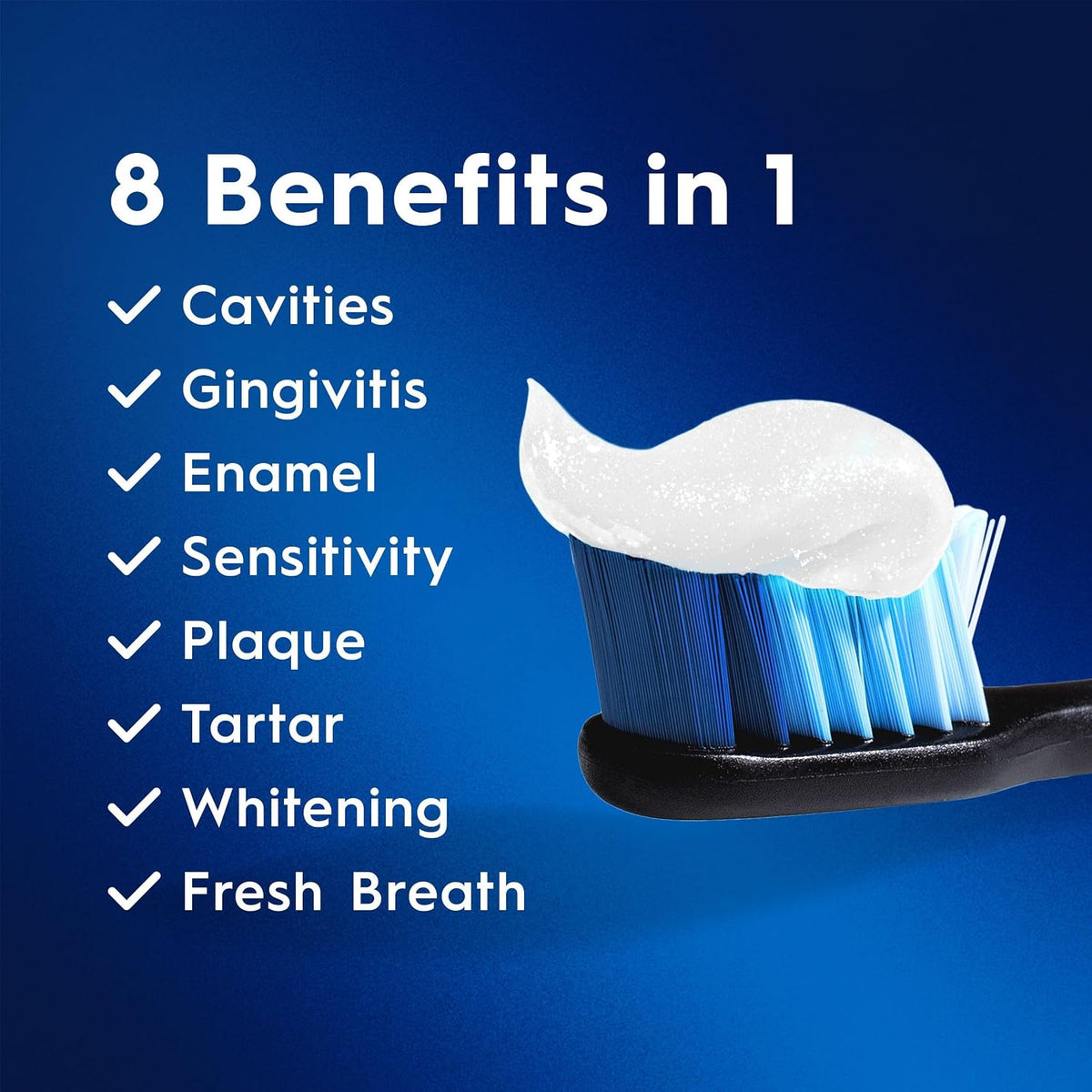 Crest Pro-Health Advanced 8 benefits in 1: cavities, gingivitis, enamel, sensitivity, plaque, tartar, whitening, fresh breath - Crest Pro-Health Advanced Deep Clean Mint Toothpaste 144 g, 