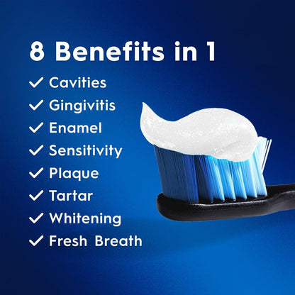 Crest Pro-Health Advanced 8 benefits in 1: cavities, gingivitis, enamel, sensitivity, plaque, tartar, whitening, fresh breath - Crest Pro-Health Advanced Deep Clean Mint Toothpaste 144 g, 