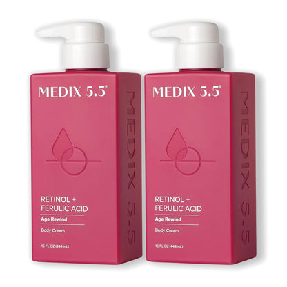Medix 5.5 Retinol + Ferulic Acid Body Cream 444 ml - Pack of 2