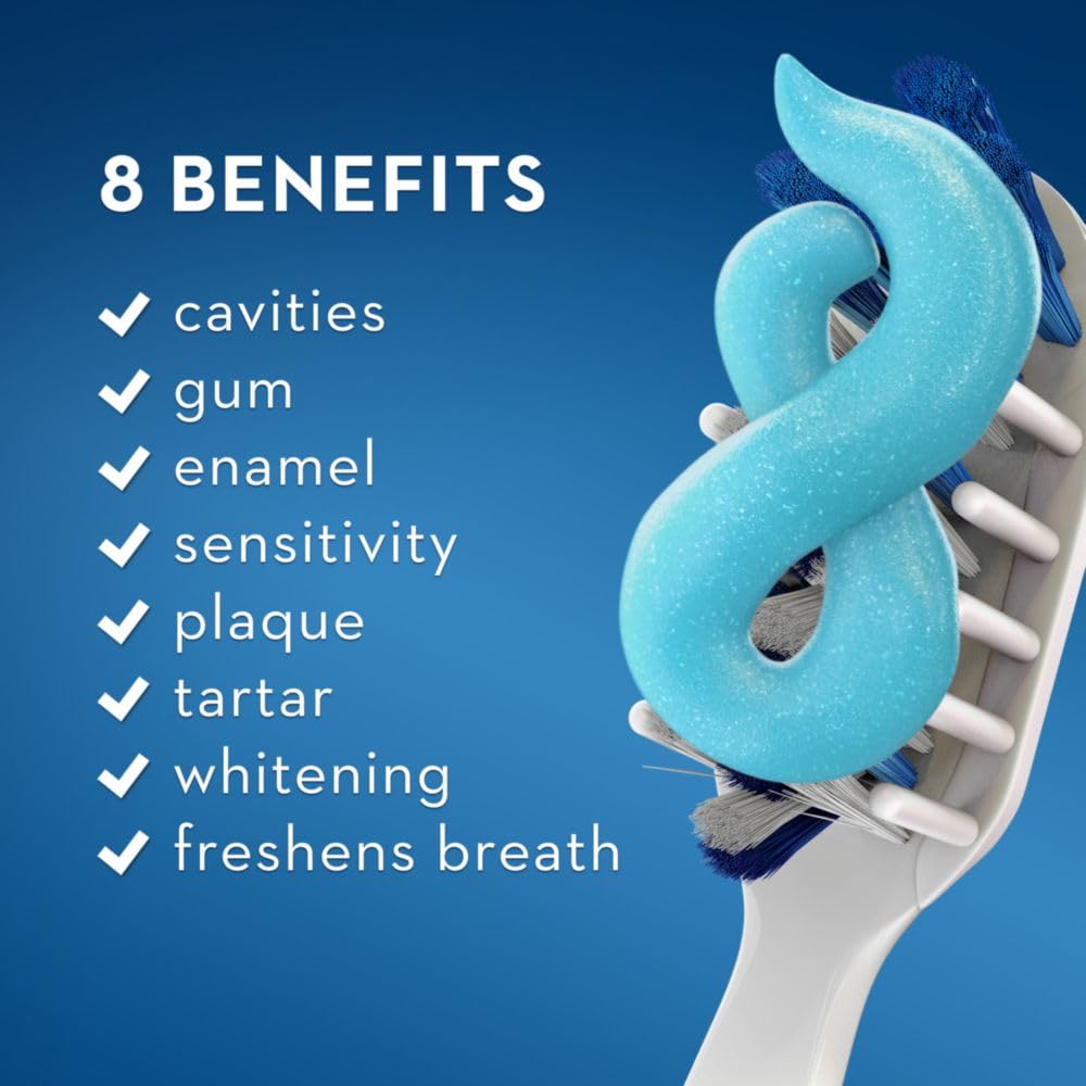 Crest Pro-Health Whitening: 8 benefits including cavities, gum, enamel, sensitivity, plaque, tartar, whitening and fresh breath - Crest Pro-Health Whitening Toothpaste 121 g, Pack of 3