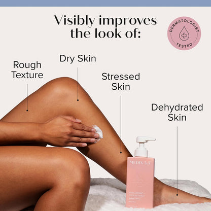 Medix 5.5 hyaluronic acid and cica body cream: visibly improves the look of dry skin - Medix 5.5 Glycolic + Lactic Acid Body Wash 444 ml + Hyaluron