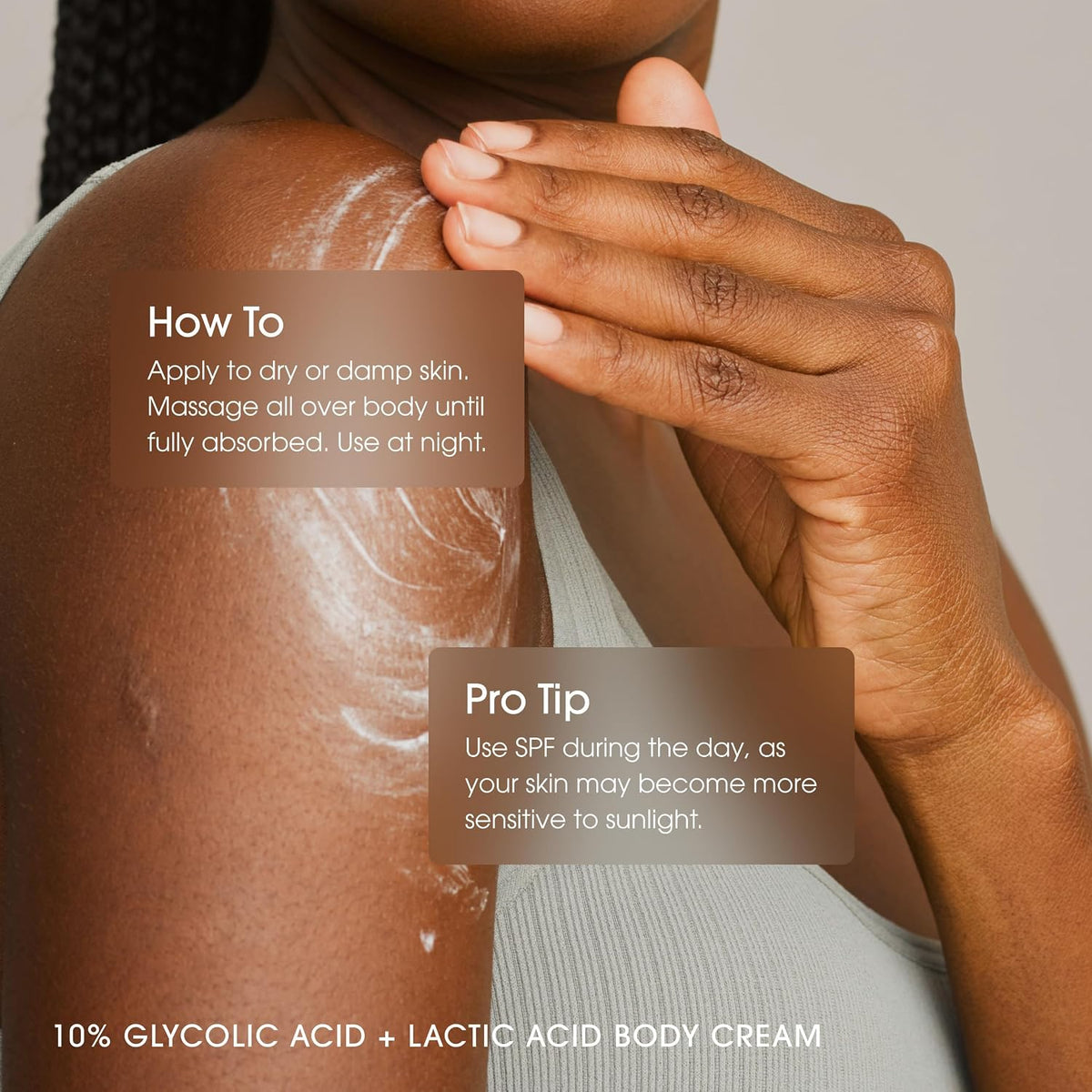 How to use Advanced Clinicals glycolic acid exfoliating body cream - Advanced Clinicals 10% Glycolic Acid + Lactic Acid Exfoliati