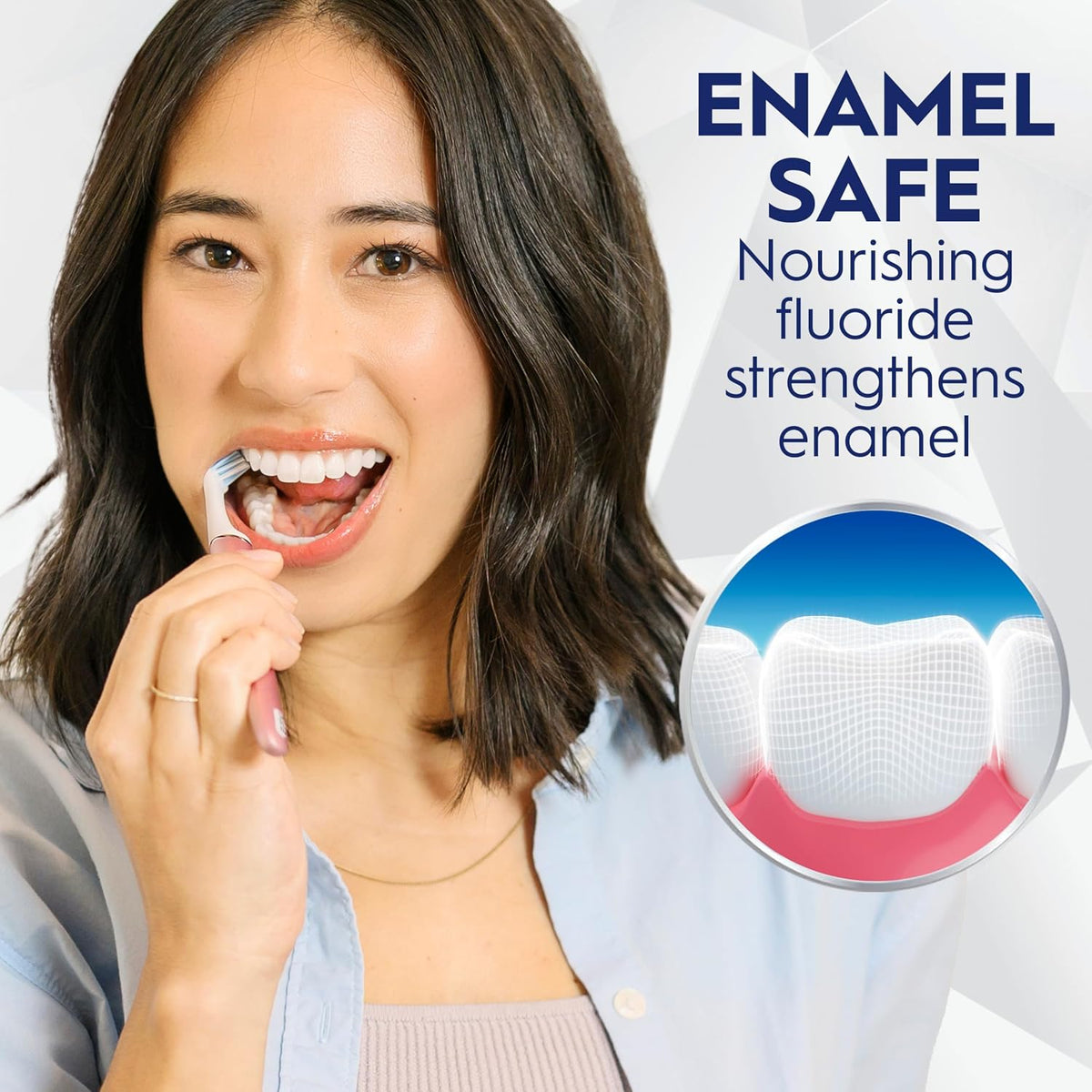 Crest 3D White Brilliance enamel-safe whitening with nourishing fluoride - Crest 3D White Brilliance Bright Mint Toothpaste 121 g