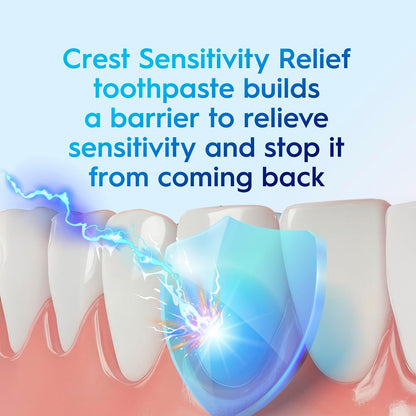 Crest Pro-Health Sensitivity Relief builds a protective barrier to relieve sensitivity - Crest Pro-Health Sensitivity Relief Toothpaste 136 g, Pack o