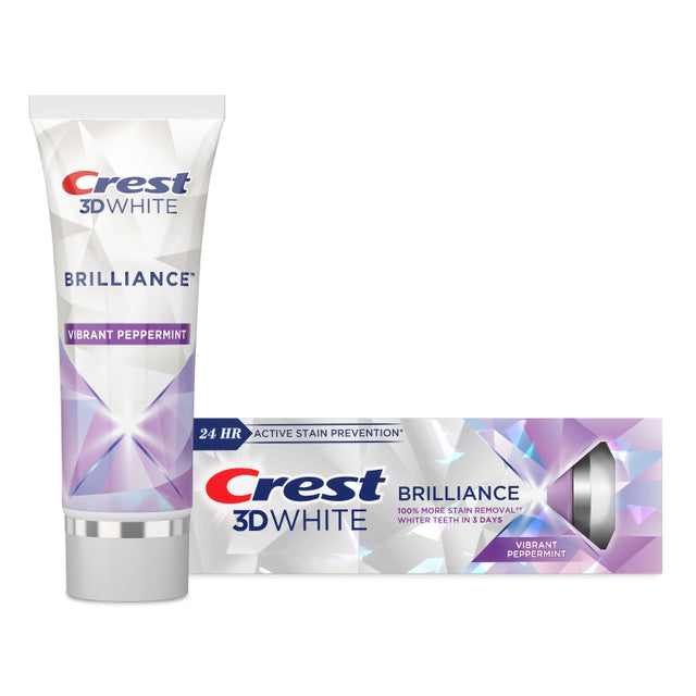 Crest 3D White Brilliance Toothpaste Vibrant Peppermint 4.6 oz