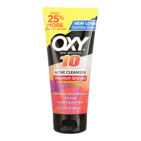 Oxy Face Wash Cleanser Maximum Action 10 Acne Wash 6.25oz