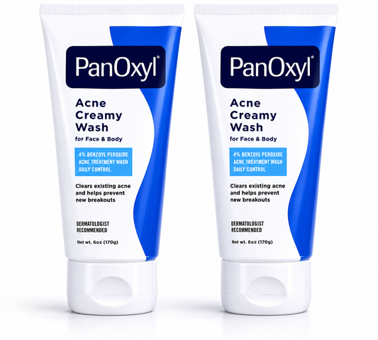PanOxyl Antimicrobial Acne Foaming Wash 4% Benzoyl Peroxide Pack of 2
