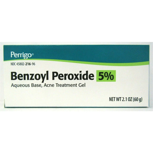 Perrigo Acne Gel Benzoyl Peroxide 5% Strength 2.1oz