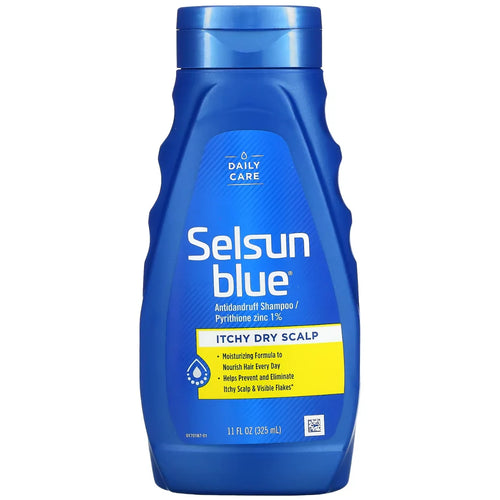 Selsun Blue Itchy Dry Scalp Shampoo 1% Pyrithione Zinc 325ml