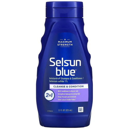 Selsun Blue Antidandruff Shampoo and Conditioner 1% Selenium Sulfide 11 fl oz (325ml)