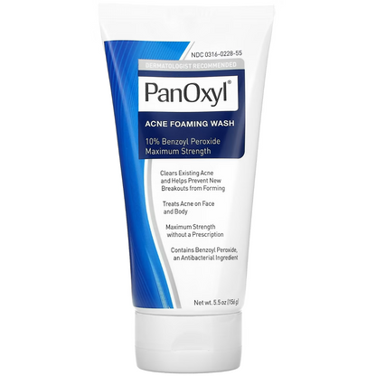 PanOxyl Acne Foaming Wash 10% Benzoyl Peroxide 5.5 oz