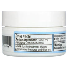 De La Cruz Acne Treatment Ointment 5% Sulfur Sensitive Skin 0.21 oz