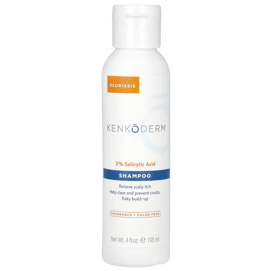 Kenkoderm, 3% Salicylic Acid Shampoo, Fragrance Free, 4 fl oz (118 ml)