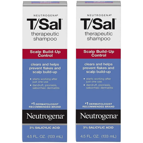 Neutrogena T/Sal Therapeutic Shampoo 3% Salicylic Acid 4.5 oz Pack of 2