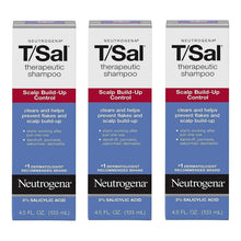 Neutrogena T/Sal Therapeutic Shampoo 3% Salicylic Acid 4.5 oz Pack of 3