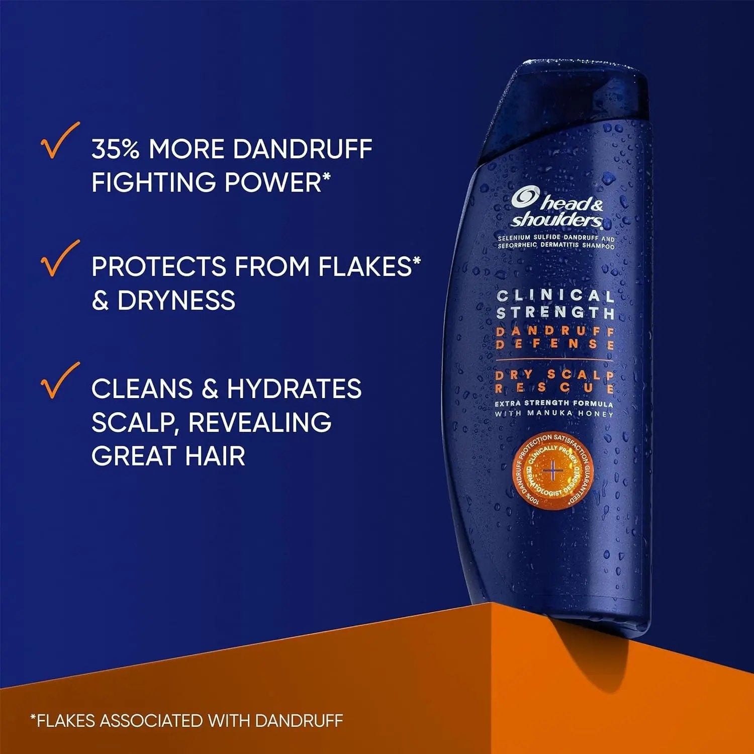 Head & Shoulders Clinical Dandruff Defense + Dry Scalp Rescue Shampoo 13.5 Oz Twin Pack