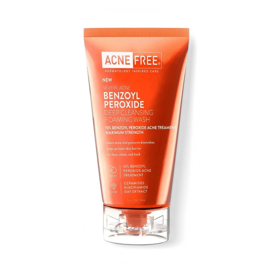 AcneFree Deep Cleansing Foaming Wash 10% Benzoyl Peroxide 5 oz