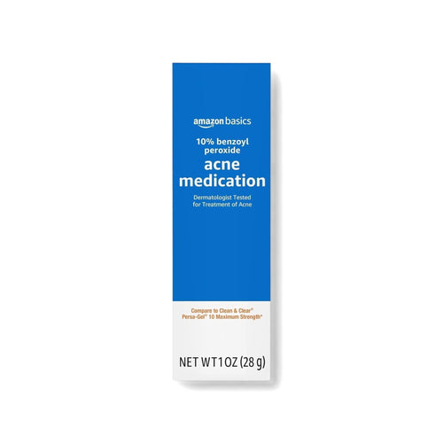 Amazon Basics Acne Treatment Gel 10% Benzoyl Peroxide 1 oz (28 g)