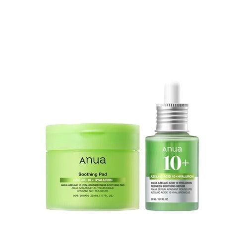 Anua Azelaic Acid Redness Soothing Pad and Serum duo