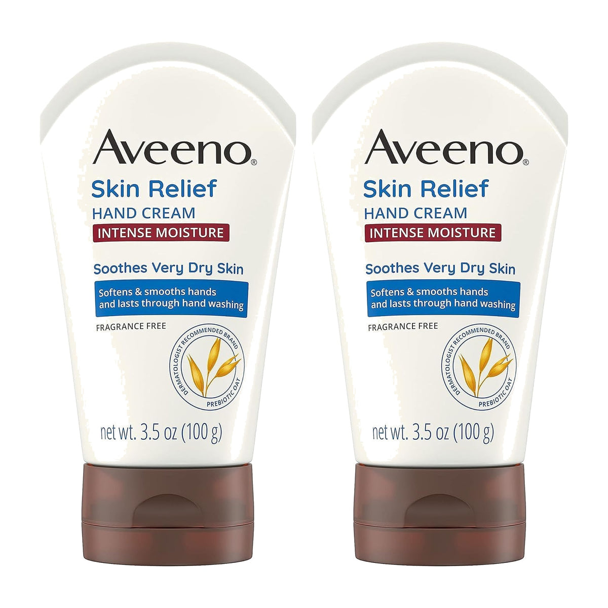 Aveeno Intense Relief Hand Cream, 99 g (3.5 oz), Pack of 2 — product view