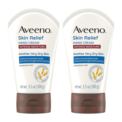Aveeno Intense Relief Hand Cream, 99 g (3.5 oz), Pack of 2