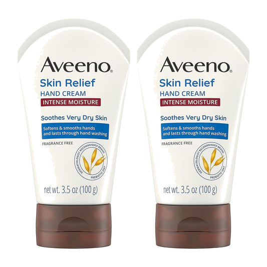 Aveeno Intense Relief Hand Cream, 99 g (3.5 oz), Pack of 2