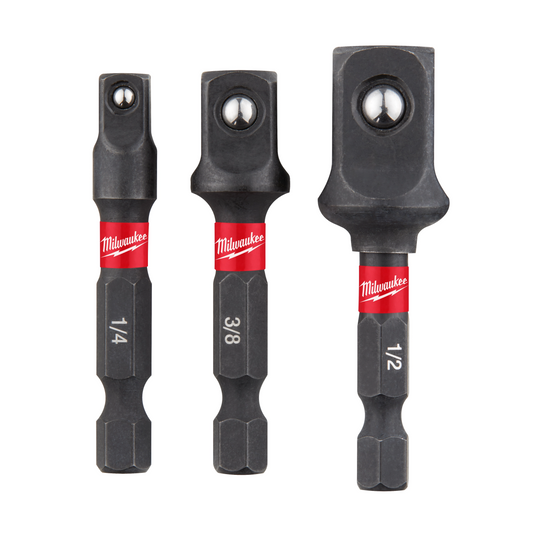 Milwaukee Shockwave Socket Adapter Set, 3 Piece (48-32-5033)