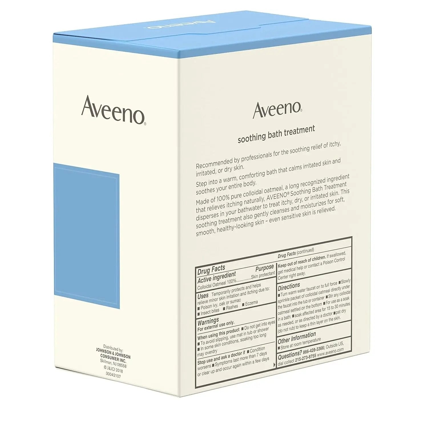 Aveeno 772-0188 Soothing Bath Treatment for Itchy, Irritated Skin, Pack of 8