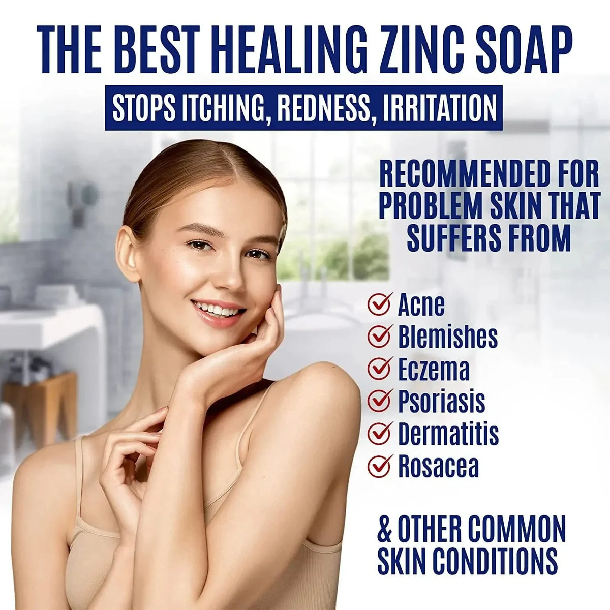Erbaid Zinc Cleansing Bar 2% Pyrithione Zinc 113 g — alternate product view