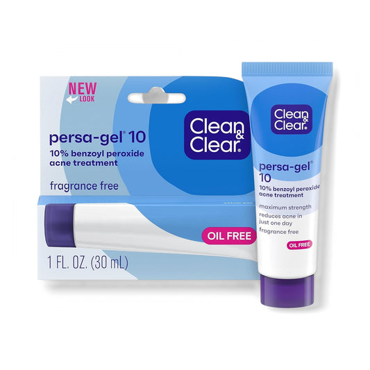 Clean & Clear Persa-Gel 10 Benzoyl Peroxide 10% Acne Gel 1 oz (28 g)