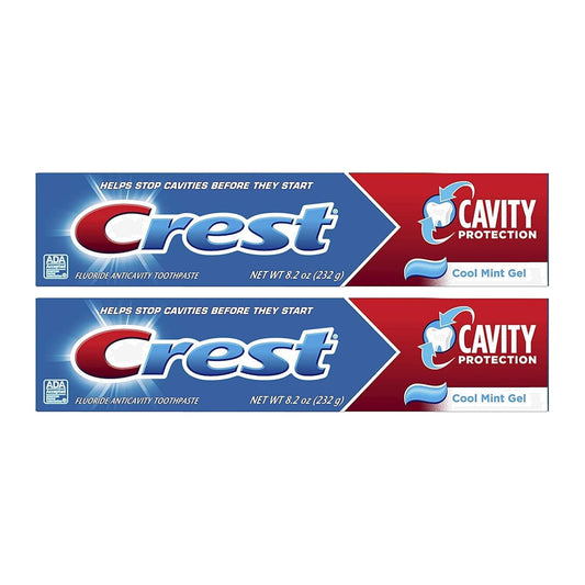 Crest Cavity Protection Toothpaste Gel Cool Mint 232 g (8.2 oz), Pack of 2