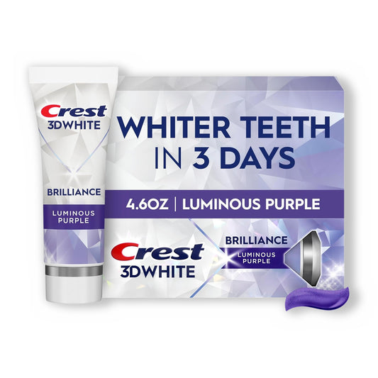 Crest 3D White Brilliance Luminous Purple Toothpaste 130 g (4.6 oz)