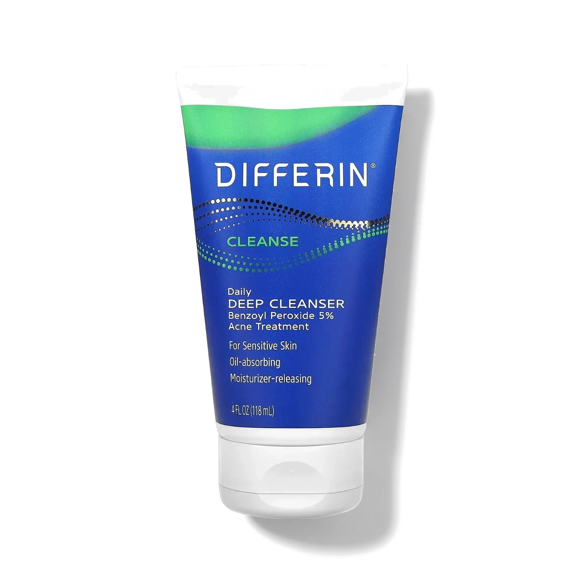 Differin Daily Deep Cleanser 5% Benzoyl Peroxide 4 fl oz (118 ml)