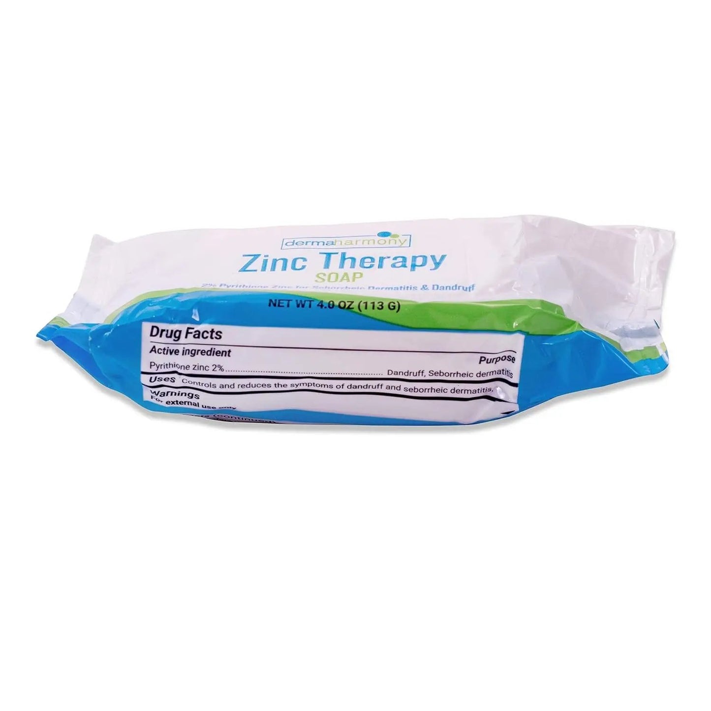 Dermaharmony 2% Pyrithione Zinc (Znp) Bar Soap 4 Oz - Crafted for Those with Skin Conditions - Seborrheic Dermatitis, Dandruff, Psoriasis, Eczema, Etc.