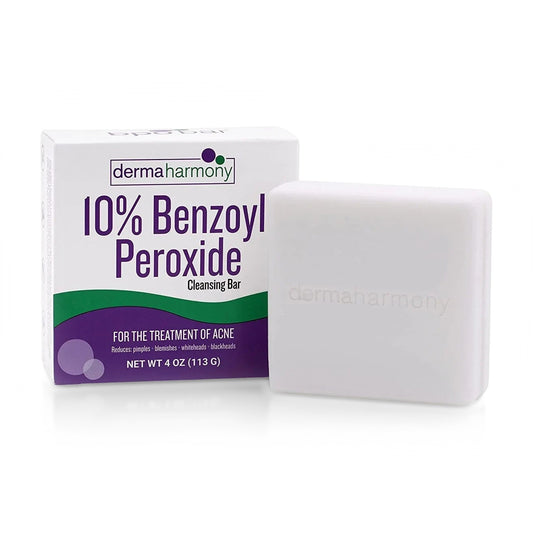 DermaHarmony Benzoyl Peroxide Cleansing Bar 10% 4 oz