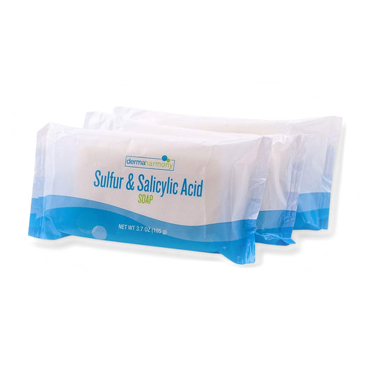 DermaHarmony Sulfur + Salicylic Acid Soap 3.7 oz - Pack of 3