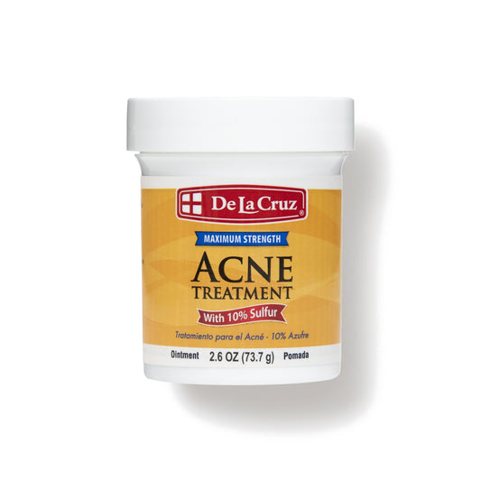 De La Cruz Sulfur 10% Acne Treatment Ointment 2.6 oz (73.7 g) Tub