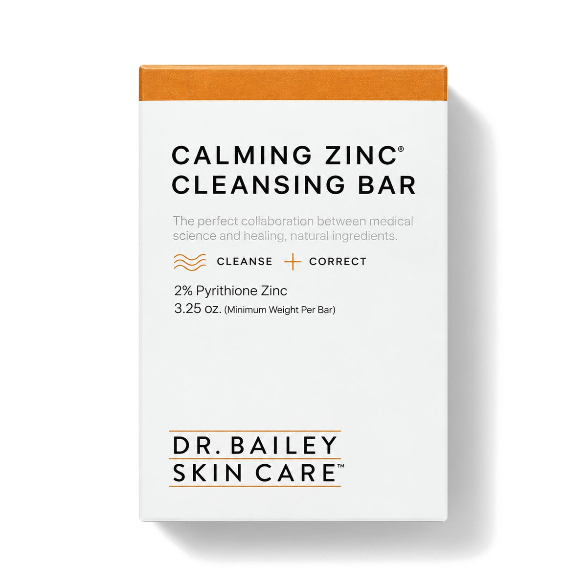 Dr Bailey Calming Zinc Cleansing Bar 2% Pyrithione Zinc 3.25 oz