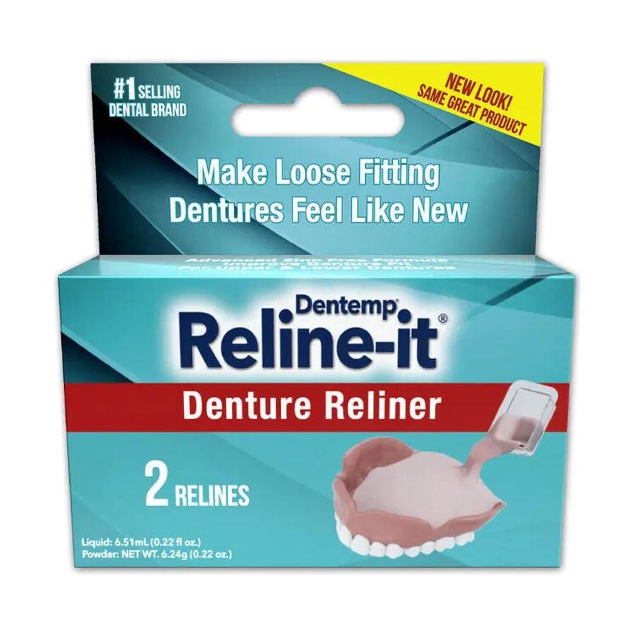 Dentemp Reline It Denture Reliner - 2 Relines