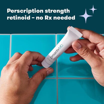 Proactivmd Adapalene Gel Acne Treatment - Prescription Strength Retinoid for Face and Body Acne, .1% Solution, 0.5 Oz