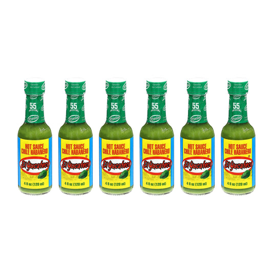 El Yucateco Green Habanero Hot Sauce 113 g (4 oz), Pack of 6